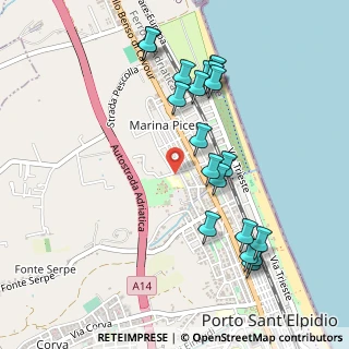 Mappa CAP, 63821 Porto Sant'Elpidio FM, Italia (0.5425)