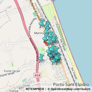 Mappa CAP, 63821 Porto Sant'Elpidio FM, Italia (0.31)
