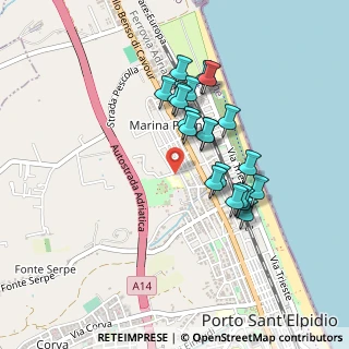 Mappa CAP, 63821 Porto Sant'Elpidio FM, Italia (0.3955)