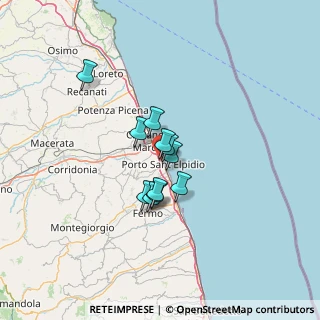 Mappa CAP, 63821 Porto Sant'Elpidio FM, Italia (8.72091)