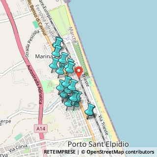 Mappa Via Svezia, 63821 Porto Sant'Elpidio FM, Italia (0.3865)