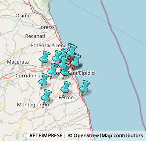 Mappa Via Cavour, 63821 Porto Sant'Elpidio FM, Italia (8.71929)