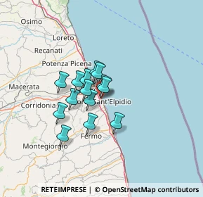 Mappa Via Trieste, 63821 Porto Sant'Elpidio FM, Italia (8.87)