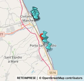 Mappa Via Trieste, 63821 Porto Sant'Elpidio FM, Italia (3.73615)
