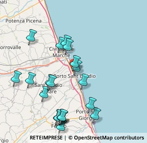 Mappa Via Trieste, 63821 Porto Sant'Elpidio FM, Italia (8.816)