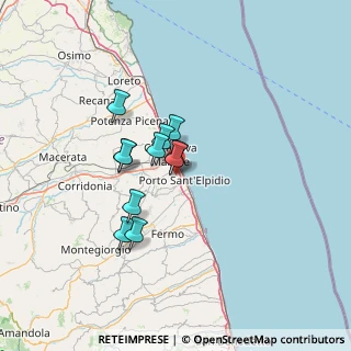 Mappa Via Pescolla, 63821 Porto Sant'Elpidio FM, Italia (9.80455)