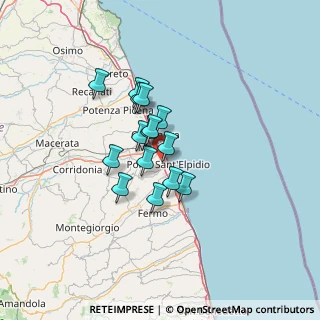 Mappa Via Pescolla, 63821 Porto Sant'Elpidio FM, Italia (9.24667)