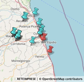 Mappa Via Pescolla, 63821 Porto Sant'Elpidio FM, Italia (15.8295)