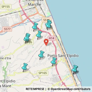 Mappa Via Pescolla, 63821 Porto Sant'Elpidio FM, Italia (2.23909)