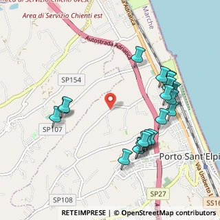 Mappa Via Pescolla, 63821 Porto Sant'Elpidio FM, Italia (1.1155)