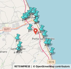 Mappa Via Pescolla, 63821 Porto Sant'Elpidio FM, Italia (3.82556)