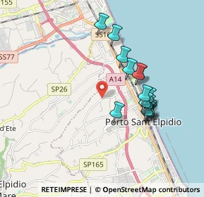 Mappa Via Pescolla, 63821 Porto Sant'Elpidio FM, Italia (1.71267)