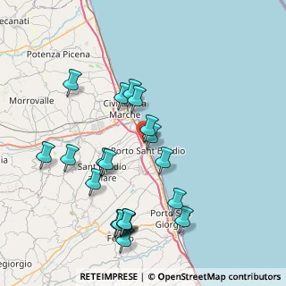 Mappa Via Friuli, 63821 Porto Sant'Elpidio FM, Italia (8.707)