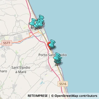 Mappa Via Marche, 63821 Porto Sant'Elpidio FM, Italia (3.28083)