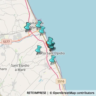 Mappa Via Marche, 63821 Porto Sant'Elpidio FM, Italia (2.07083)