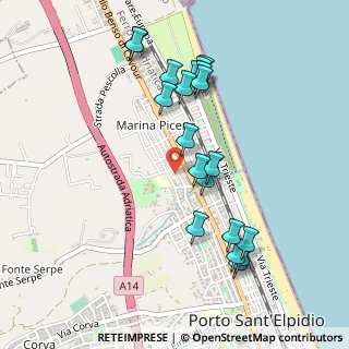 Mappa Via Marche, 63821 Porto Sant'Elpidio FM, Italia (0.5135)