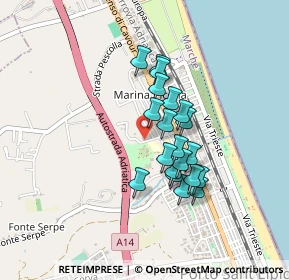 Mappa Via Toscana, 63821 Porto Sant'Elpidio FM, Italia (0.3435)