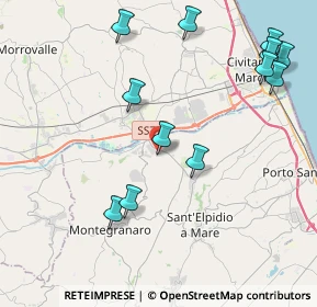 Mappa SP Brancadoro, 63811 Sant'Elpidio a Mare FM (4.89417)