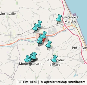 Mappa SP Brancadoro, 63811 Sant'Elpidio a Mare FM (3.12875)