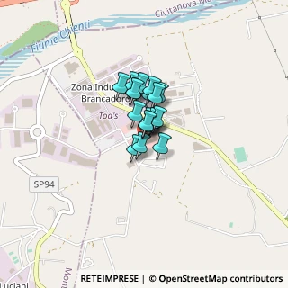 Mappa Strada Brancadoro, 63811 Zona Industriale Brancadoro FM, Italia (0.20526)