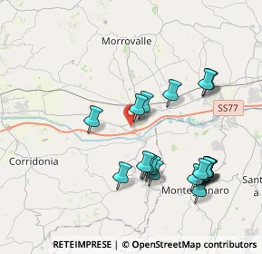 Mappa Via Carlo Goldoni, 62010 Morrovalle MC, Italia (4.08833)