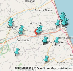 Mappa Via Carlo Goldoni, 62010 Morrovalle MC, Italia (9.4415)