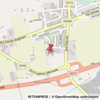 Mappa Via Carlo Goldoni, 20, 62010 Morrovalle, Macerata (Marche)