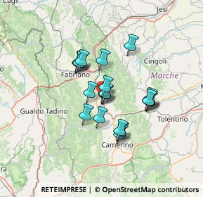 Mappa Via Dante Alighieri, 62024 Matelica MC, Italia (10.2165)