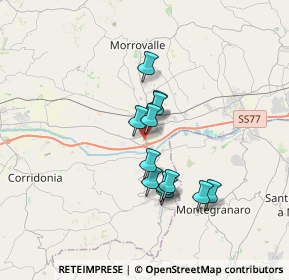 Mappa Via Carlo Goldoni, 62010 Trodica MC, Italia (2.7325)