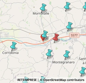 Mappa Via Carlo Goldoni, 62010 Trodica MC, Italia (6.59667)