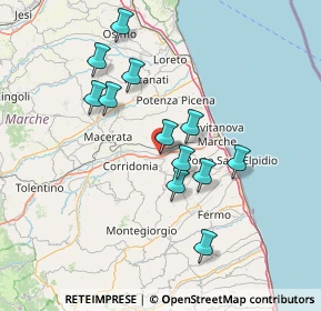 Mappa Via Carlo Goldoni, 62010 Trodica MC, Italia (13.285)