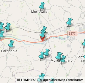 Mappa Contrada Campoleone, 62010 Morrovalle MC, Italia (6.0835)