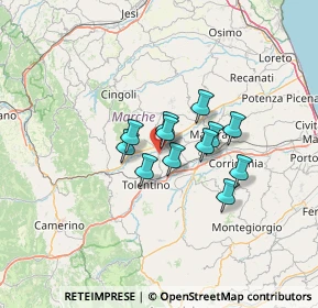 Mappa SP 53, 62010 Pollenza MC (8.87417)