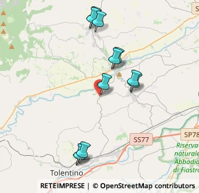 Mappa SP 53, 62010 Pollenza MC (3.97545)