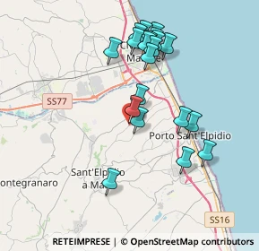 Mappa Cascinare, 63811 Sant'Elpidio a Mare FM, Italia (3.7105)