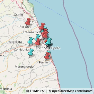 Mappa Via Isola D'Elba, 63821 Porto Sant'Elpidio FM, Italia (8.66688)