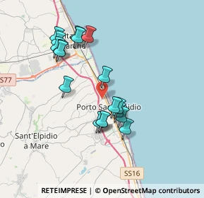 Mappa Via Isola D'Elba, 63821 Porto Sant'Elpidio FM, Italia (3.45611)