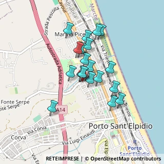 Mappa Via Isola D'Elba, 63821 Porto Sant'Elpidio FM, Italia (0.3405)