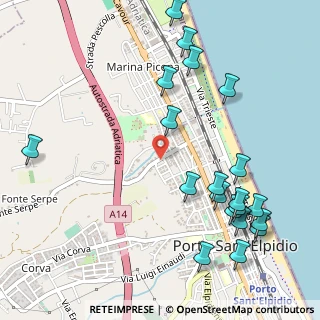 Mappa Via Vittorio Alfieri, 63821 Porto Sant'Elpidio FM, Italia (0.663)