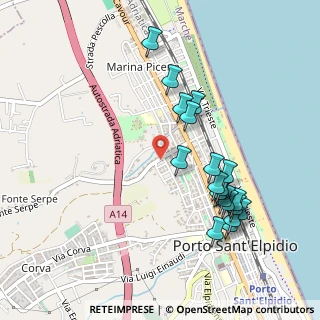 Mappa Via Vittorio Alfieri, 63821 Porto Sant'Elpidio FM, Italia (0.5175)