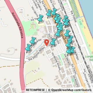 Mappa Via Vittorio Alfieri, 63821 Porto Sant'Elpidio FM, Italia (0.262)