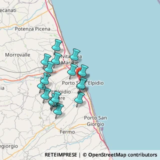 Mappa Via Vittorio Alfieri, 63821 Porto Sant'Elpidio FM, Italia (6.68765)