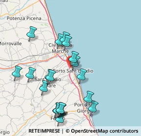 Mappa Via Isola D'Elba, 63821 Porto Sant'Elpidio FM, Italia (8.567)