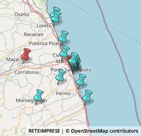 Mappa Via Belgio, 63821 Porto Sant'Elpidio FM, Italia (10.79286)
