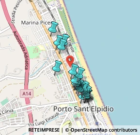 Mappa Via Belgio, 63821 Porto Sant'Elpidio FM, Italia (0.3915)