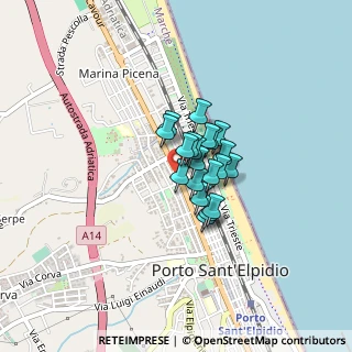 Mappa Via Francesco Petrarca, 63821 Porto Sant'Elpidio FM, Italia (0.2255)