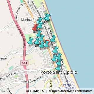Mappa Via Francesco Petrarca, 63821 Porto Sant'Elpidio FM, Italia (0.3705)