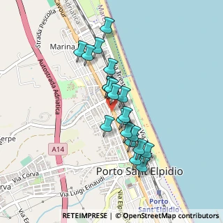 Mappa Via Francesco Petrarca, 63821 Porto Sant'Elpidio FM, Italia (0.3805)