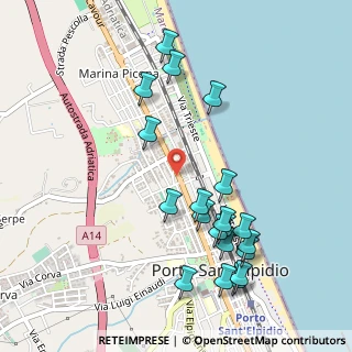Mappa Via Francesco Petrarca, 63821 Porto Sant'Elpidio FM, Italia (0.562)