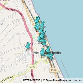 Mappa Via Basilicata, 63821 Porto Sant'Elpidio FM, Italia (0.5835)